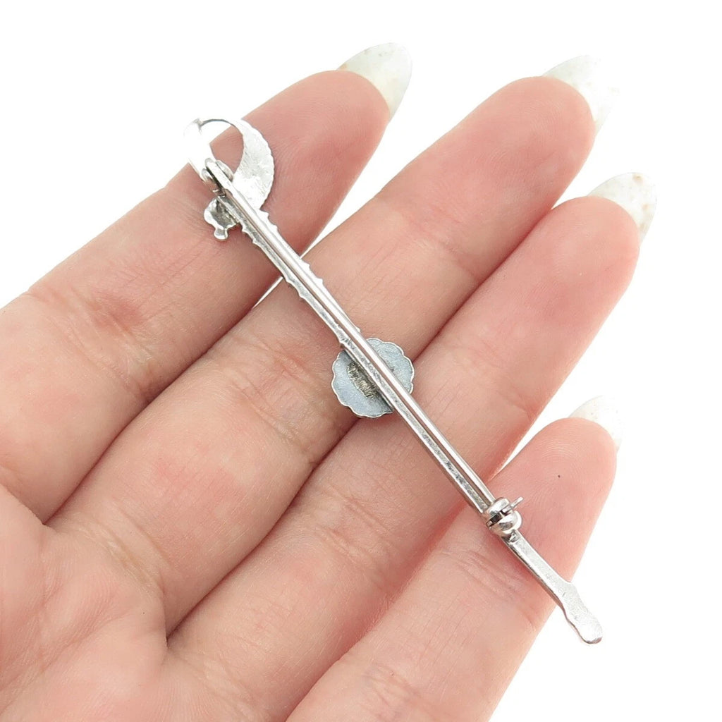 925 Sterling Silver Antique "1892 Blackstone College for Girls" Sword Pin Brooch